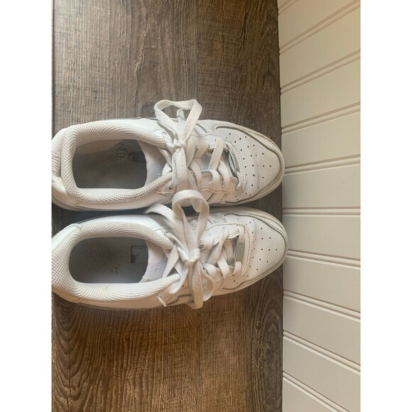 Nike Air Force 1 Low White Sneakers - Used | Size US 5 Y - Picture 5 of 6